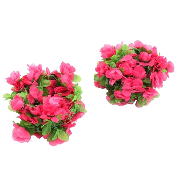 Grapes Orchard Vine Artificial Flower Leaf Wall Decorative Hanging 2M 2pcs
