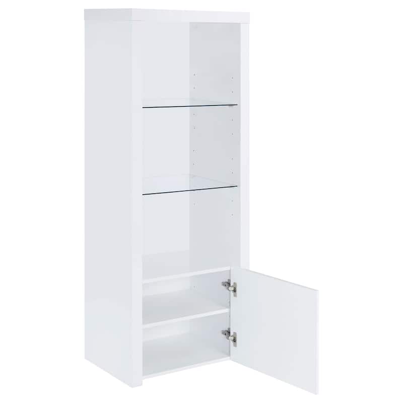 Jude 3-Piece 71" TV Entertainment Center White High Gloss