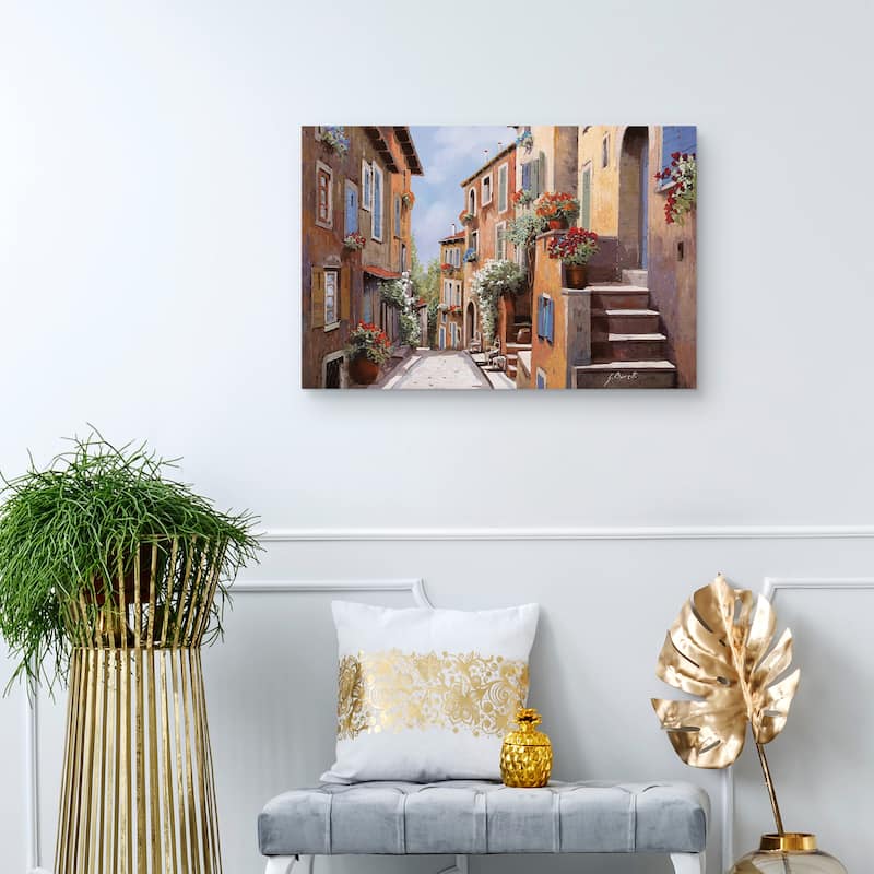 Haut de Cagnes by Guido Borelli Canvas Art Print