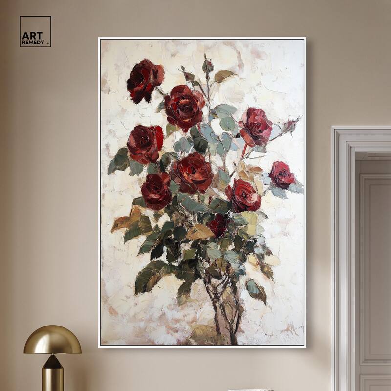 Velvet Vermilion II Canvas by Art Remedy