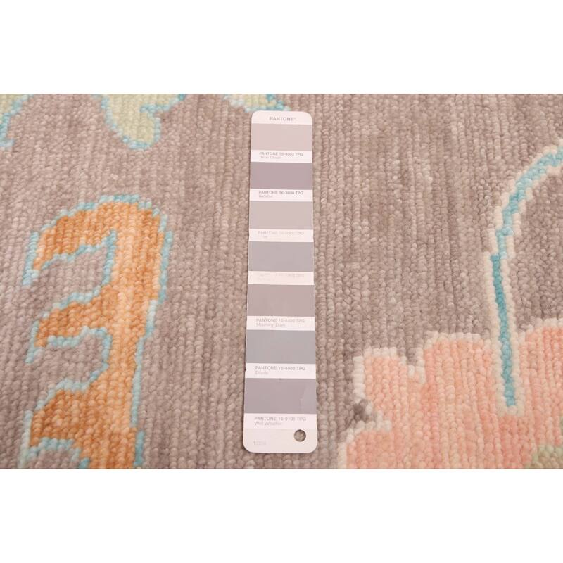 ECARPETGALLERY Hand-knotted Modern Oushak Brown Wool Rug - 9'3 x 12'1