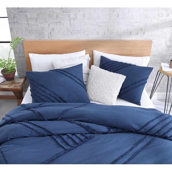DKNY Chenille Block 3-pc Duvet Set - Bed Bath & Beyond - 39152277
