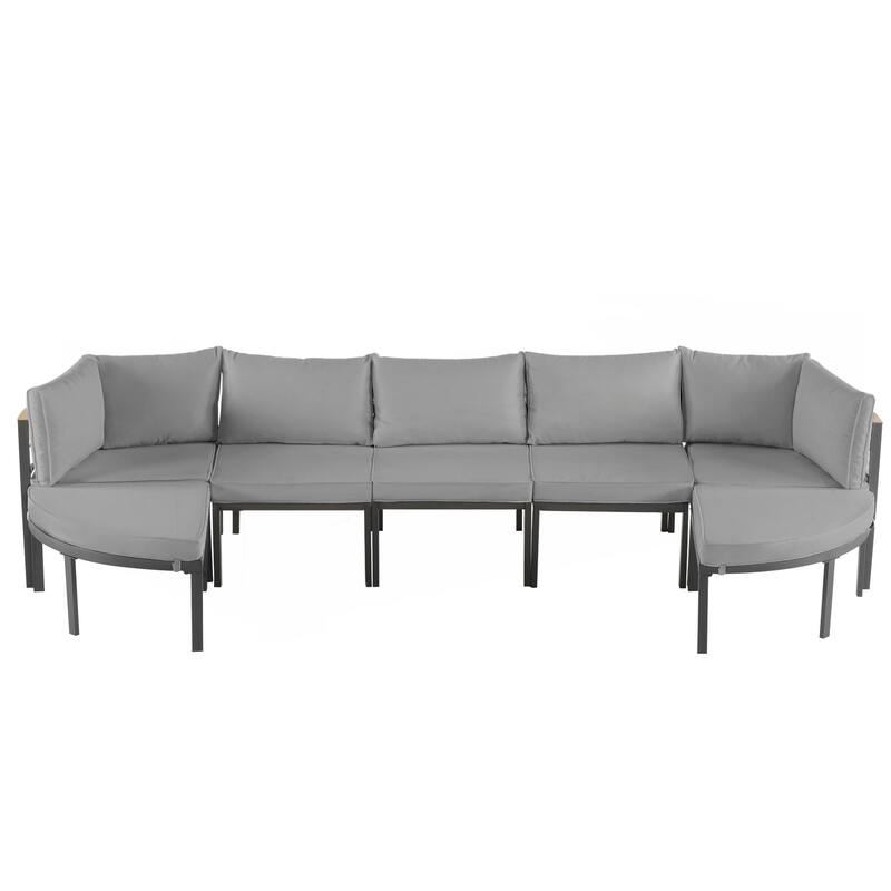 Modern Outdoor Sectional Sofa Set Patio Seating Group