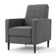 preview thumbnail 34 of 79, Mervynn Mid-Century Modern Button Tufted Fabric Recliner by Christopher Knight Home