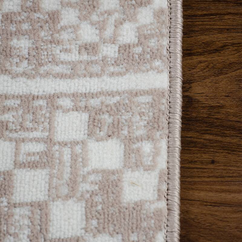 Superior Genaine Contemporary Geometric Fringe Indoor Runner or Area Rug