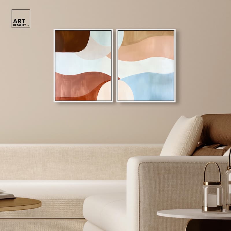 Evolving Shapes I Canvas Set of 2 by Art Remedy