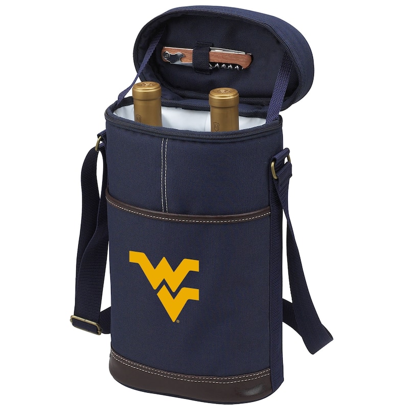 West Virgina Mountaineers Two Bottle Wine Tote