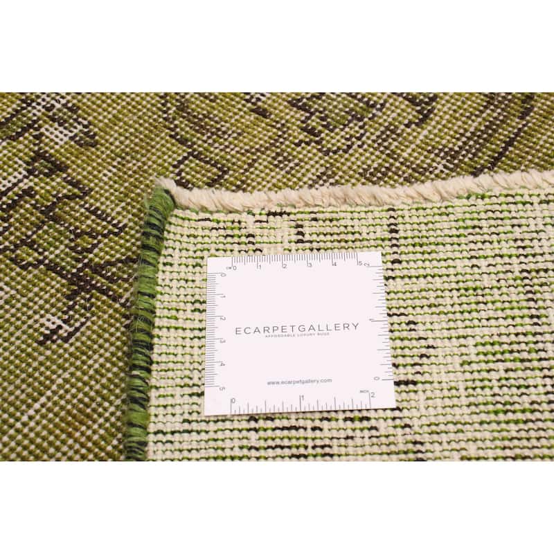 ECARPETGALLERY Hand-knotted Color Transition Green Wool Rug - 7'0 x 9'2