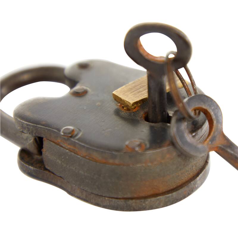Bronze Metal Lock And Key