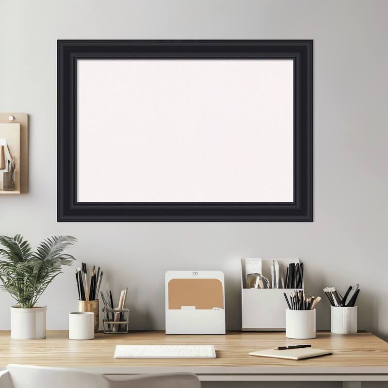 Dalat Black Framed Cork Board - Bulletin Board, Organization Board, Pin Board