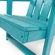 preview thumbnail 139 of 172, Shoreline Fully Assembled All-Weather HDPE Outdoor Folding Modern Adirondack Chair