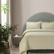 preview thumbnail 1 of 0, Cotton 170-GSM Flannel Solid or Printed Oversized Duvet Cover Set Natural - King