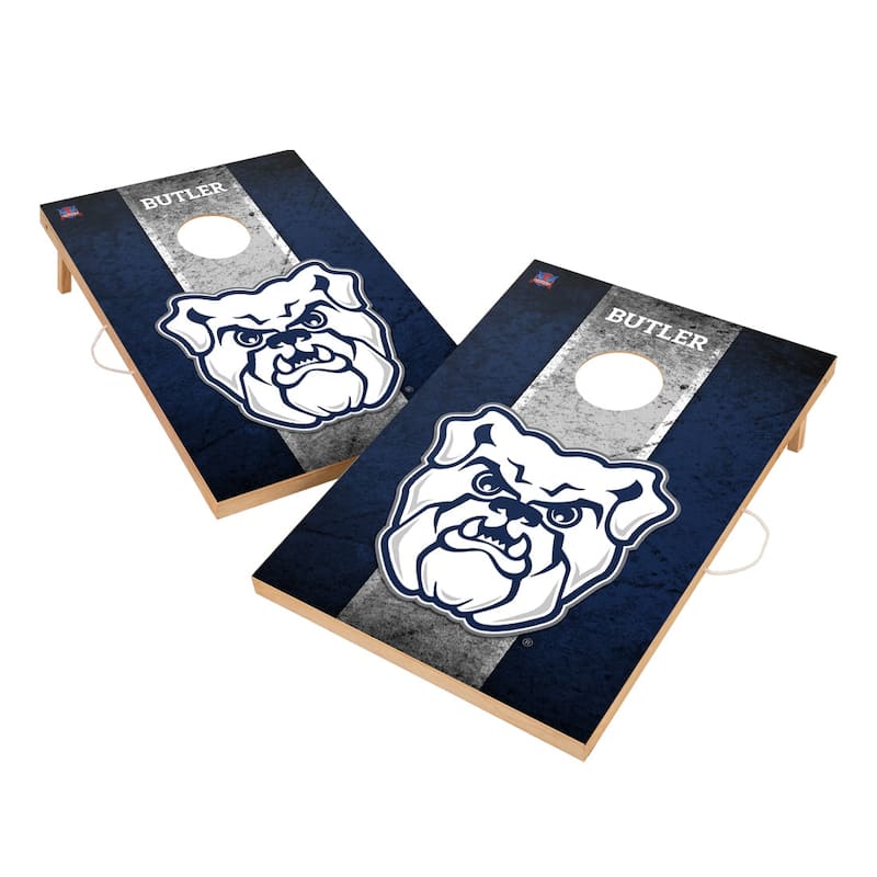 Vintage Butler University Bulldogs 2x4 Tailgate Cornhole Boards - Include Team Bags + LED Lights