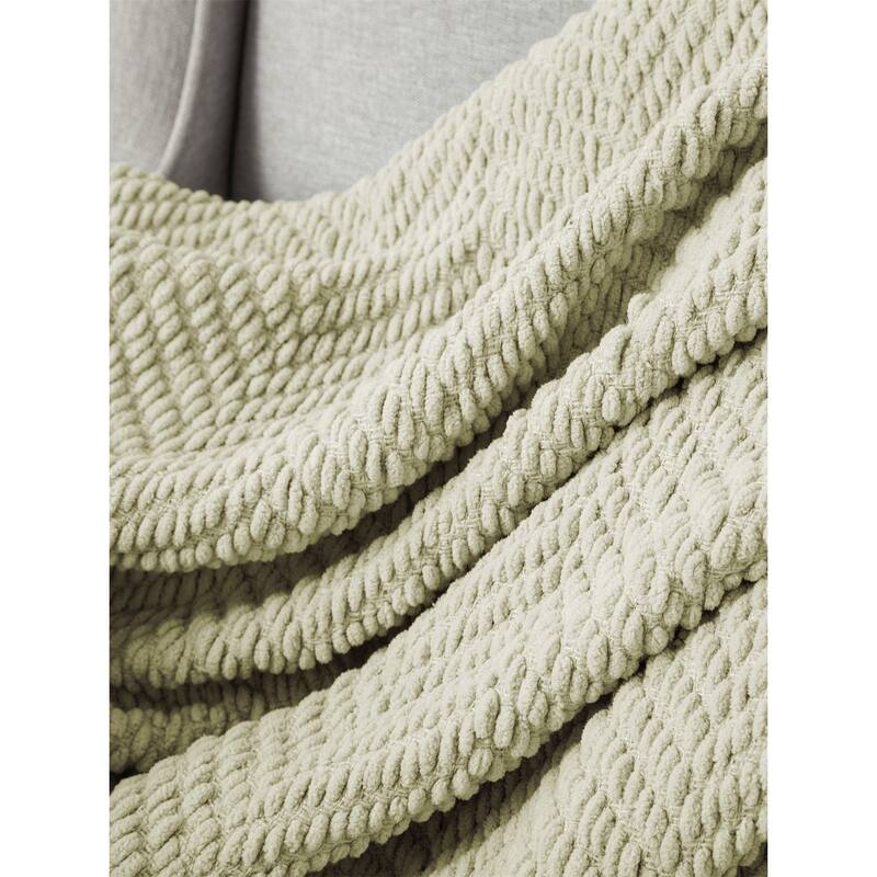 Knitted Tweed Couch Throw