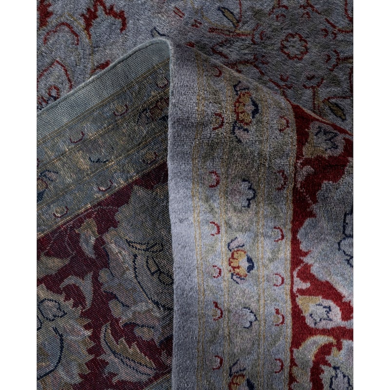 Overdyed One-of-a-Kind Hand-Knotted Area Rug - Gray - 8' 1" x 10' 4"