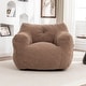 preview thumbnail 12 of 26, Bean Bag Chair, Bean Bag Sofa Chair with Armrests Stuffed High-Density Foam