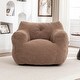preview thumbnail 9 of 68, Bean Bag Sofa Chair with Armrests Stuffed High-Density Foam