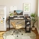 preview thumbnail 1 of 7, FEZIBO/Home Office Furniture/Wood/Desks 40''×28.7'' - Cocoa