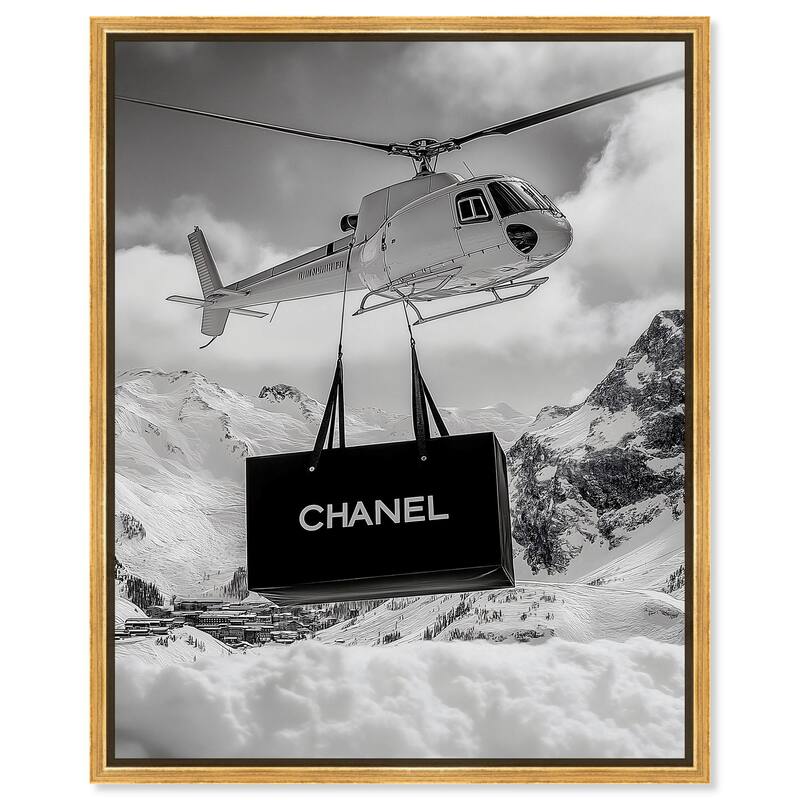 Fashion Delivery Canvas by Art Remedy - 30" x 36" - Gold
