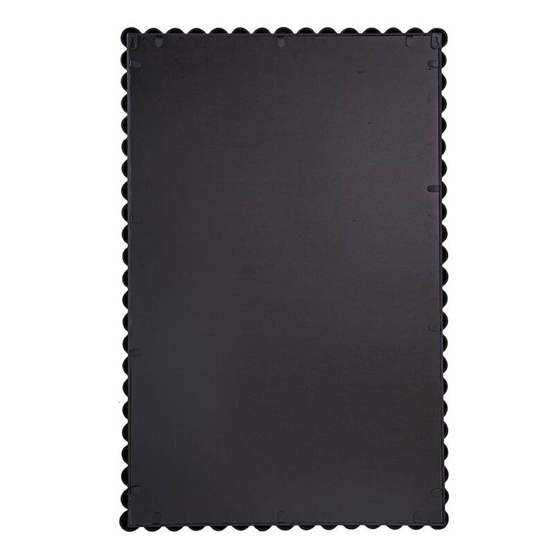 HomeRoots 36" Black Iron Framed Accent Mirror - 24' X '36' X '2
