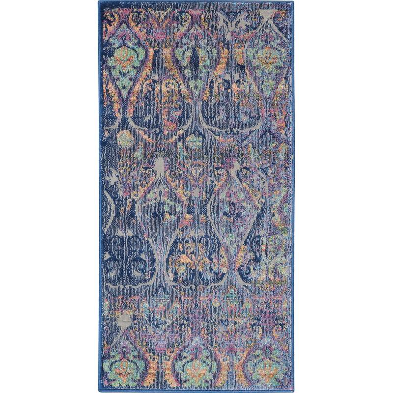 Fuqi Power Loomed Distressed Non Skid Area Rug By HomeRoots - 48' X '24' X '0.5