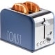 preview thumbnail 1 of 28, Rae Dunn Toaster, Stainless Steel 2 Slice Square Toaster, Wide Slot with 5 Browning Levels, with Bagel, Defrost Navy