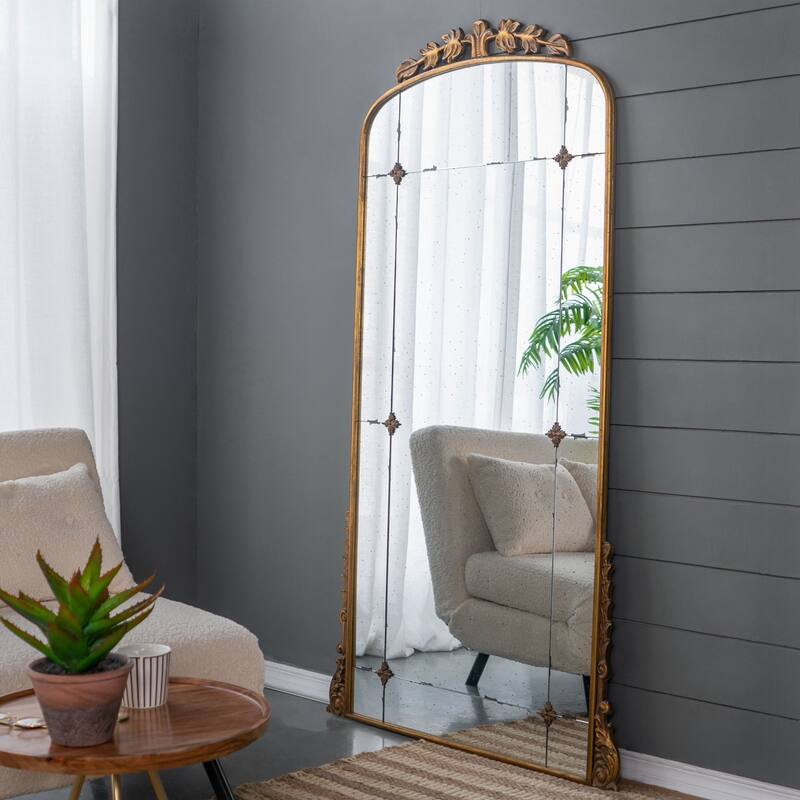 76" x 40" Lavish Full Length Mirror - Gold