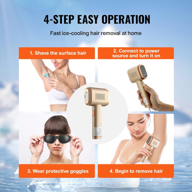 IPL Hair Removal for Legs, Armpits, Bikini Line, Whole Body