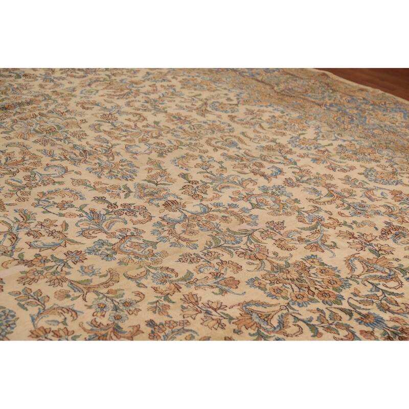 Pre-1900 Antique Kerman Persian Large Rug Handmade Wool Carpet - 11'3"x 20'3"