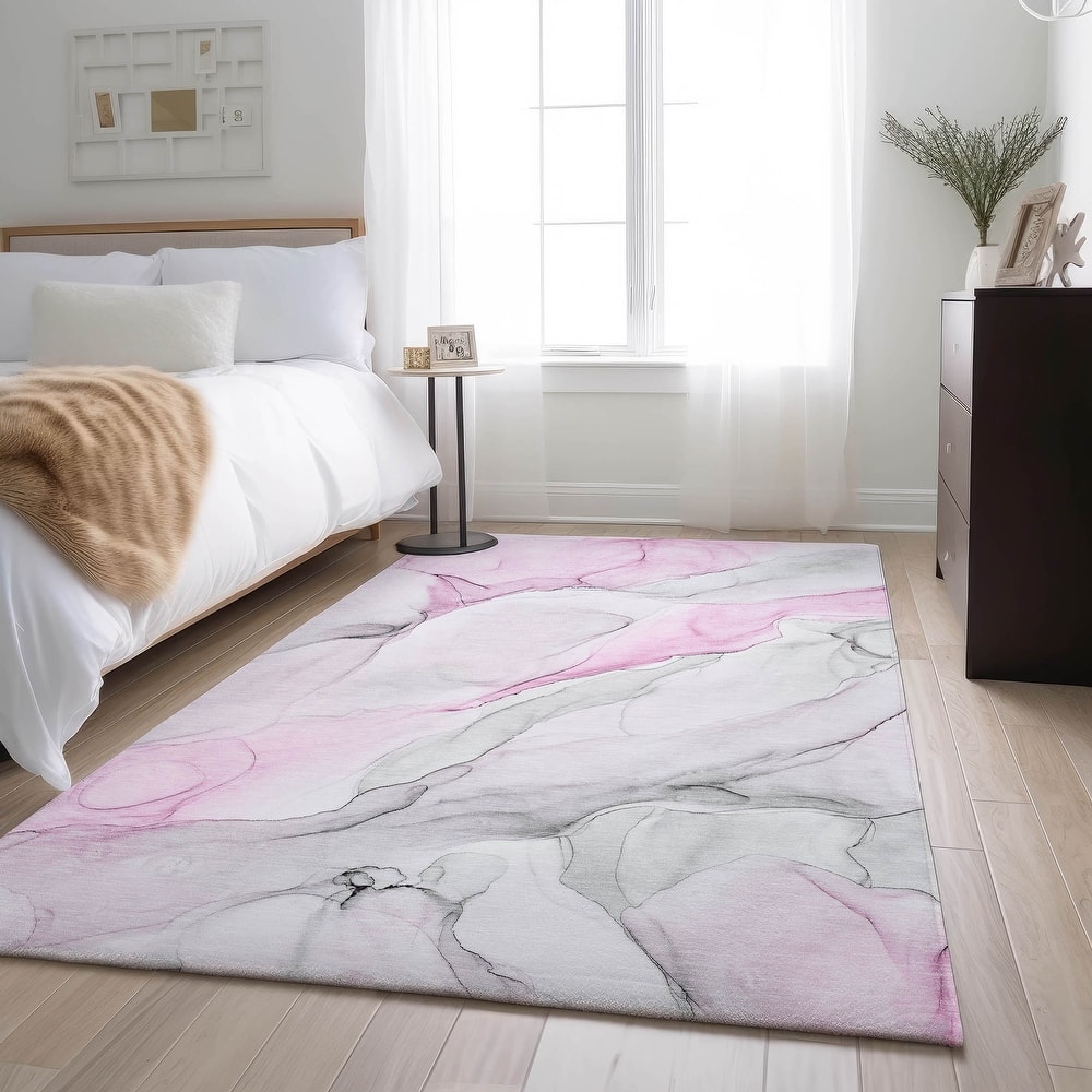 Premium Washable Super Soft Modern Watercolor Mayfield Rug