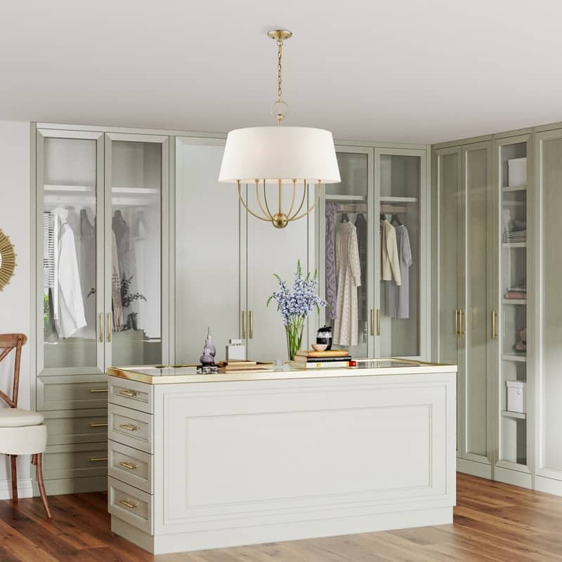 Livex Lighting 6-light Antique Brass Pendant Chandelier, 49446-01 - 24"W x 25.5"H