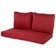 preview thumbnail 59 of 163, Haven Way Universal Outdoor Deep Seat Loveseat Cushion Set