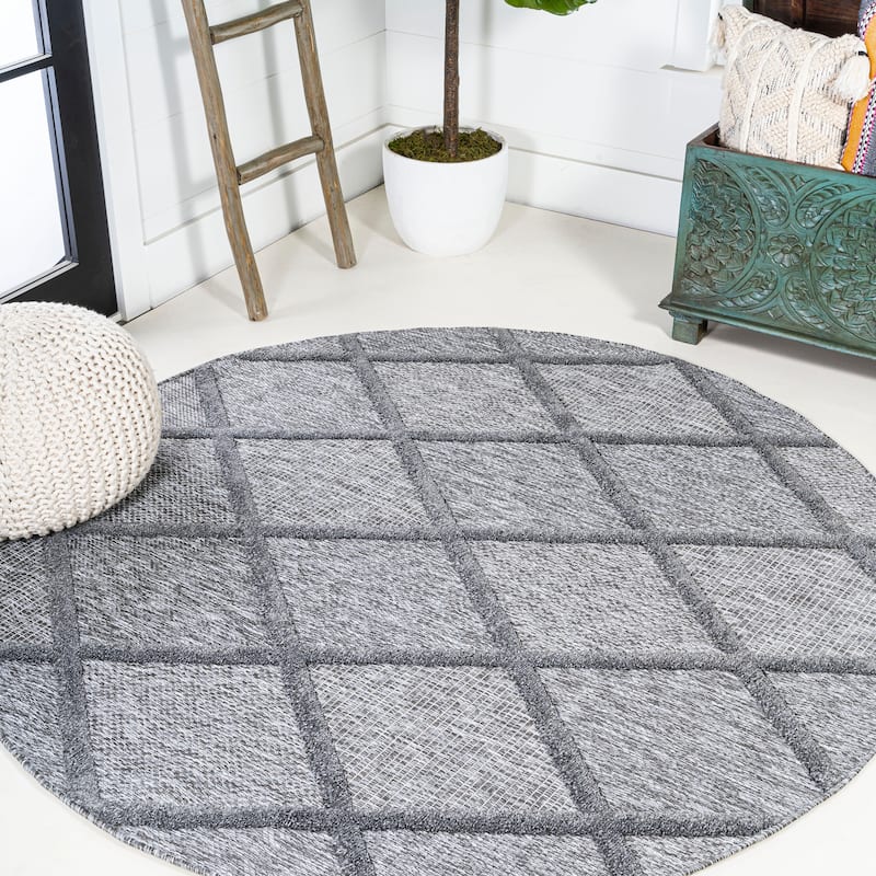 JONATHAN Y Talaia Diamond Trellis Indoor/Outdoor Area Rug