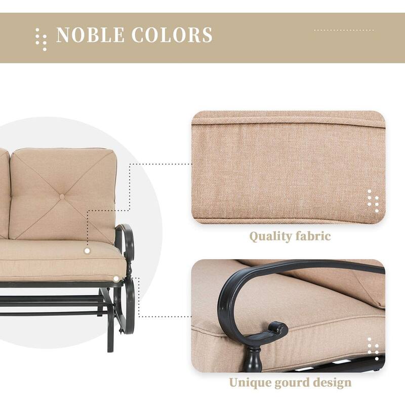 Nista Outdoor Loveseat Glider Chair by Havenside Home