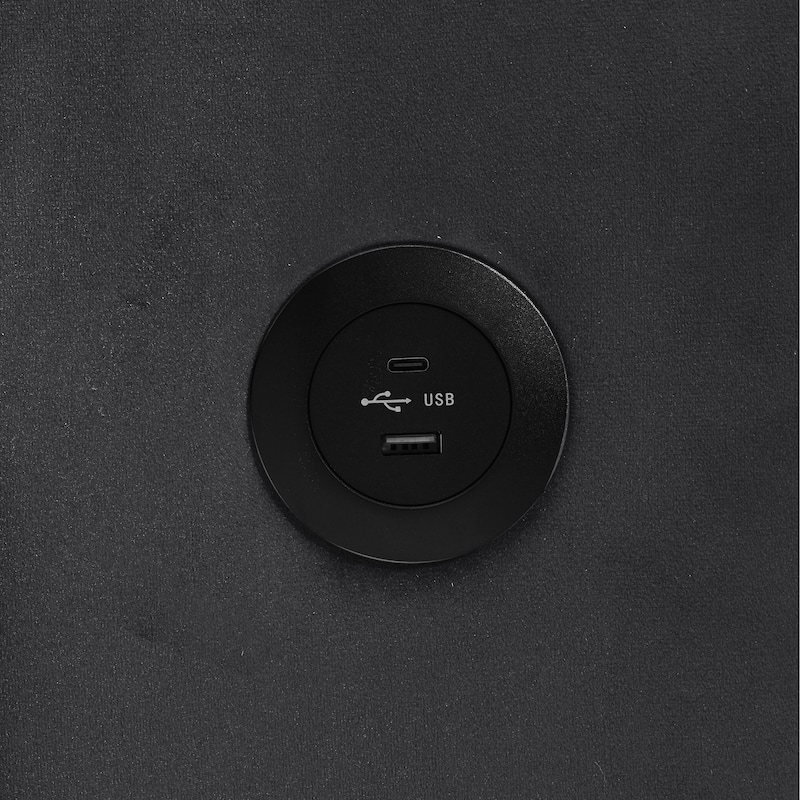 Convertible Sofa Bed, Velvet Sleeper Couch Pull-Out Bed, 55.5'' Loveseat Sleeper Sofa Bed with USB Port and Hidden Side Table