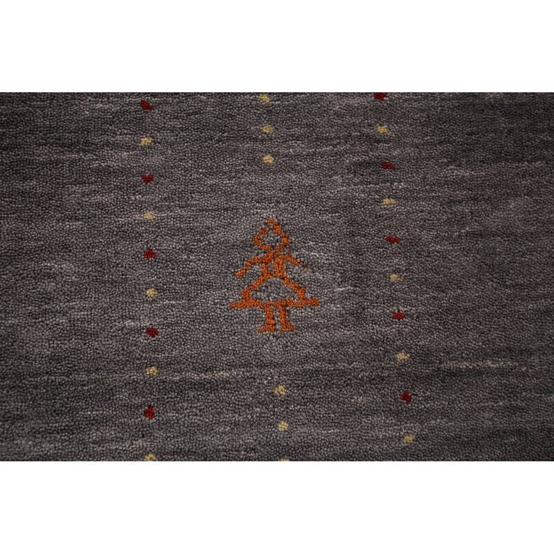 Gabbeh Oriental Area Rug Handmade Bedroom Wool Carpet - 8'0"x 9'10"