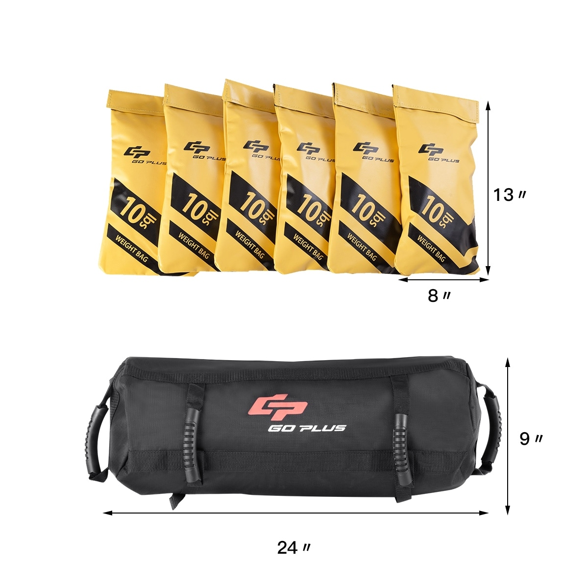Goplus 60lbs Body Press Durable Fitness Exercise Weighted Sandbags