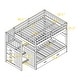 preview thumbnail 91 of 129, Wood Bunk Bed with Shelfs, Storage Staircase and Drawers