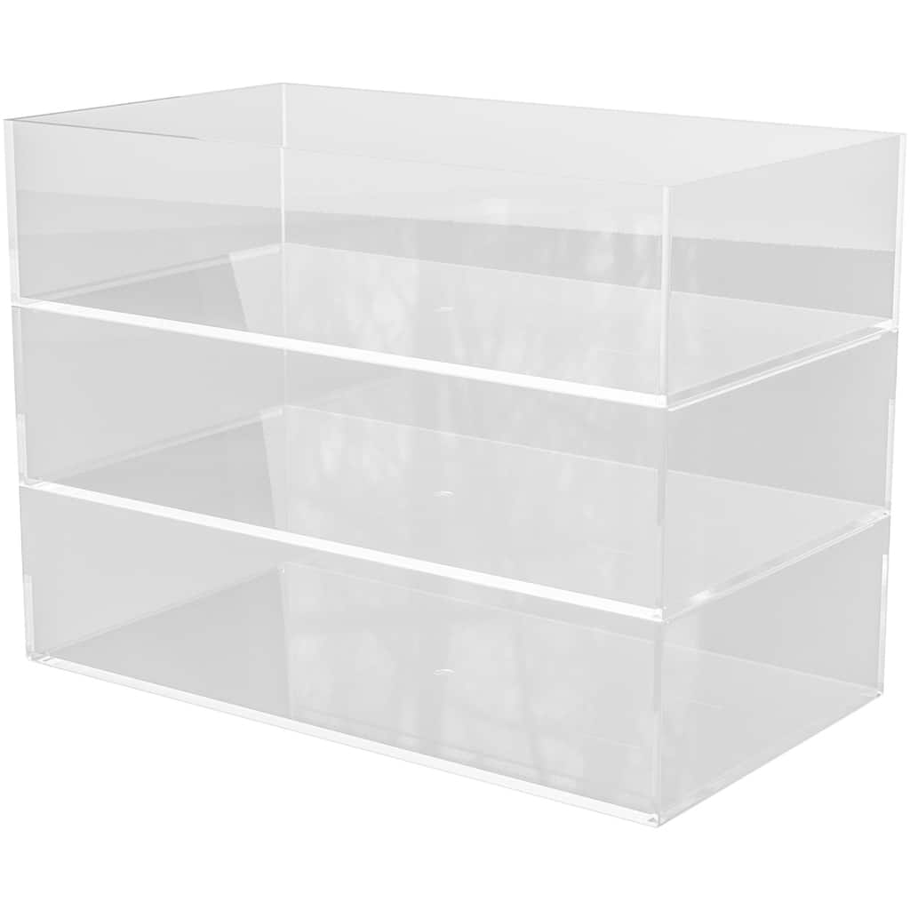 Flash Furniture BE-PB4516-3-MS Brody 2" Tall Stacking Office Organizer