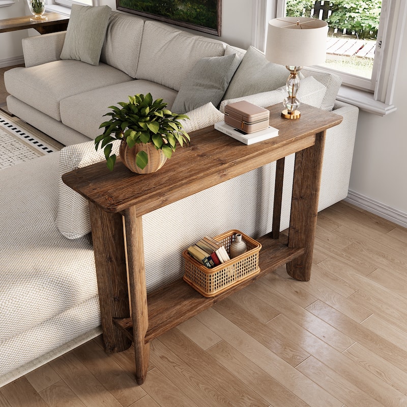 Solid Wood Console Table for Living Room
