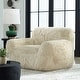 preview thumbnail 2 of 6, Uttermost Abide Sheepskin Accent Chair - 51"W x 31"H x 42"D