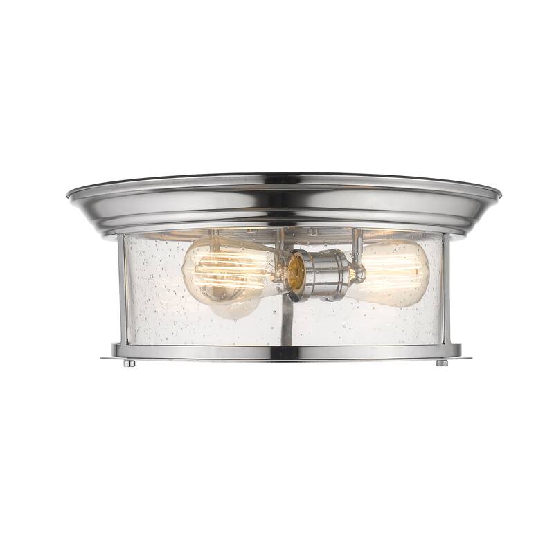 Bellevue Hughen 3 Light 16" Wide Flush Mount Drum Ceiling Fixture