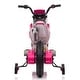 preview thumbnail 15 of 13, 12V Kids Ride on Toy Motorcycle - Rose Red