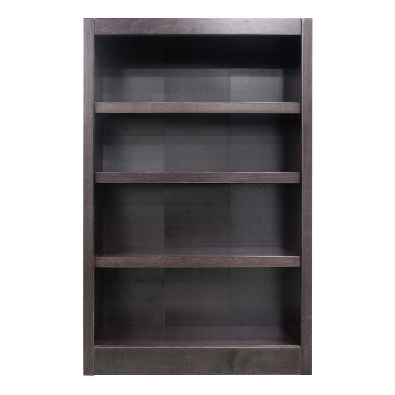 Concepts in Wood 4 Shelf Wood Bookcase, 48 inch Tall
