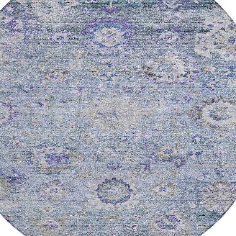 HomeRoots Floral Traditional Rectangle Outdoor Rug