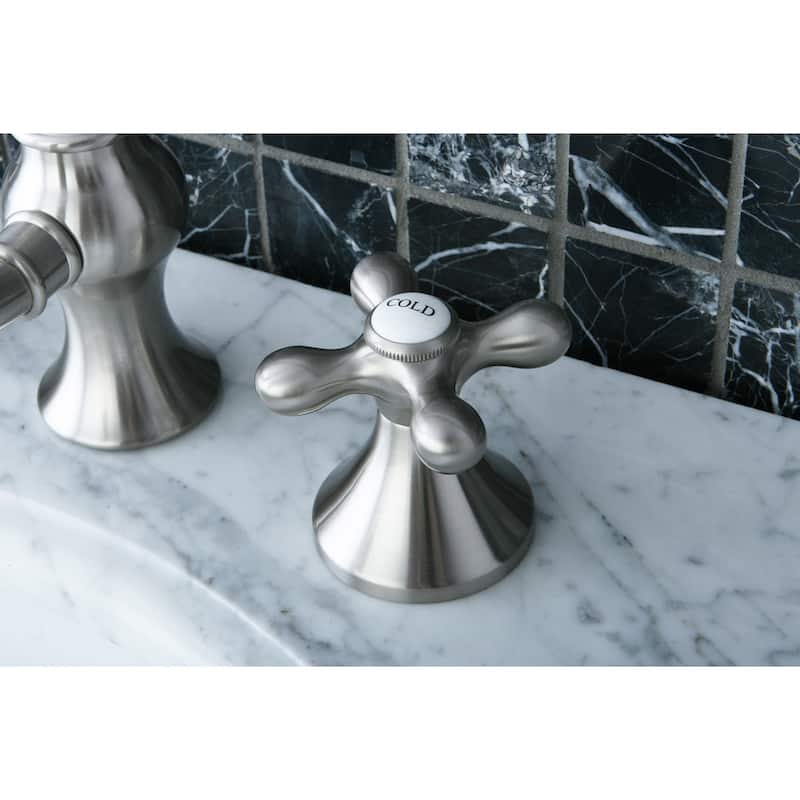 Kingston Brass Victorian Cross Widespread Bathroom Faucet