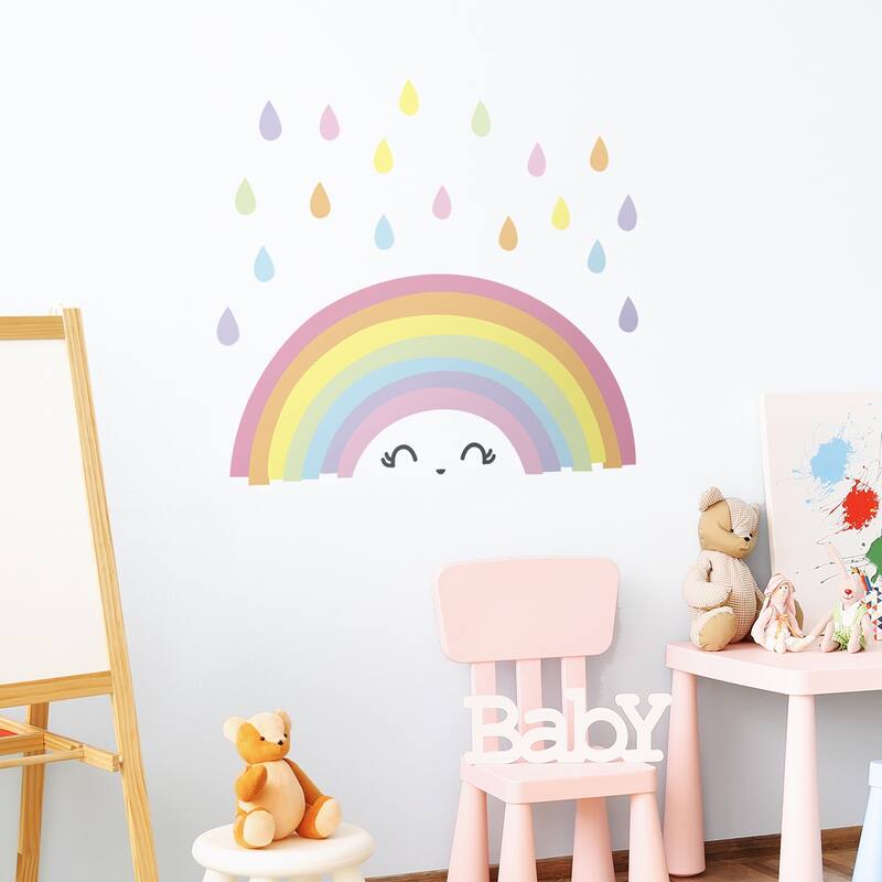 Walplus Fantasy Rainbow Children Wall Stickers Kids Girl Nursery Decor