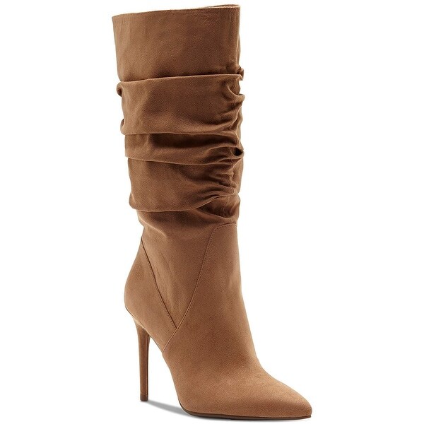 Jessica Simpson Womens Lyndy Fabric Pointed Toe Mid Calf Fashion Boots Overstock 22901212