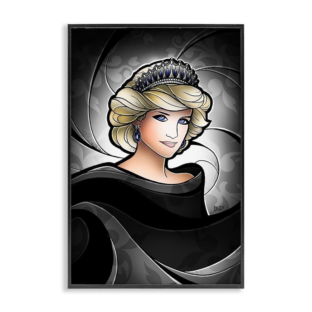 Stupell Royal Peoples' Princess Framed Giclee Art Design By Mandie Manzano