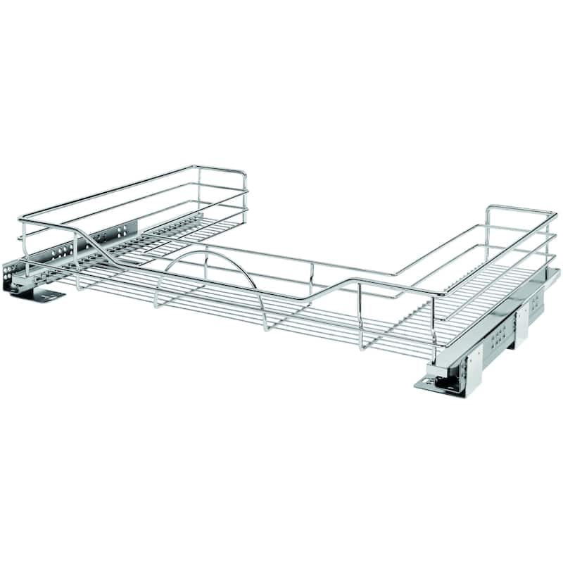 Rev-A-Shelf 5786 Series 32-1/2 Inch Pull Out U-Shaped Under Sink - Chrome